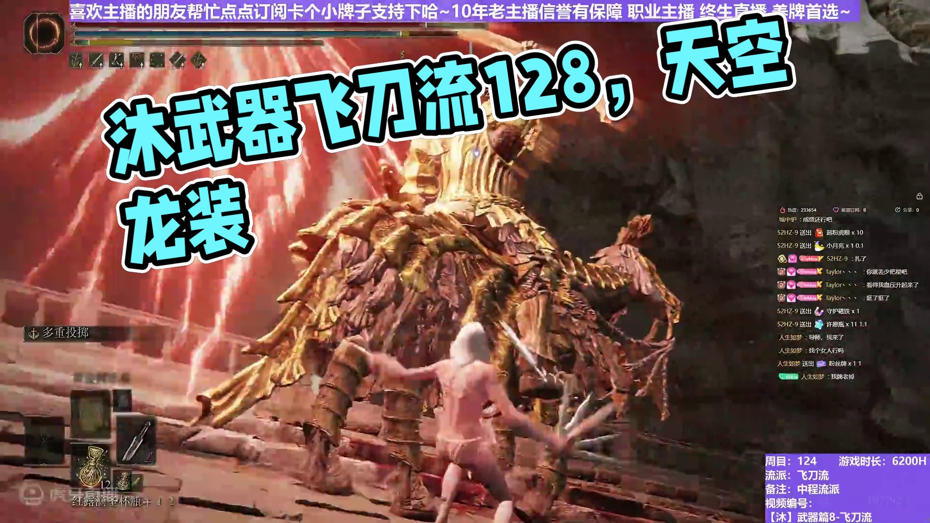 【沐】武器篇8-飞刀流番外篇128 天空龙装（中/进程环境：中/中）