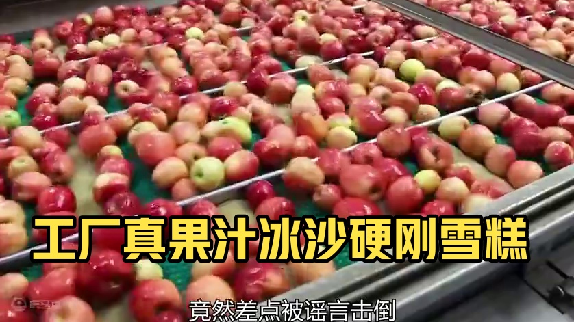 工厂用真果汁来做冰沙硬刚雪糕刺客