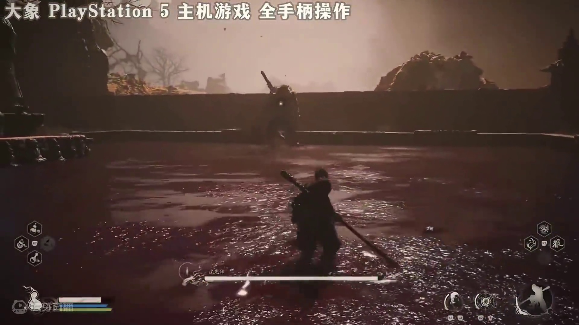 《黑神：话悟空》大象VS虎先锋，虎先锋自创受苦打法，真的是太受苦了。#主机游戏 #黑神话悟空 #还得