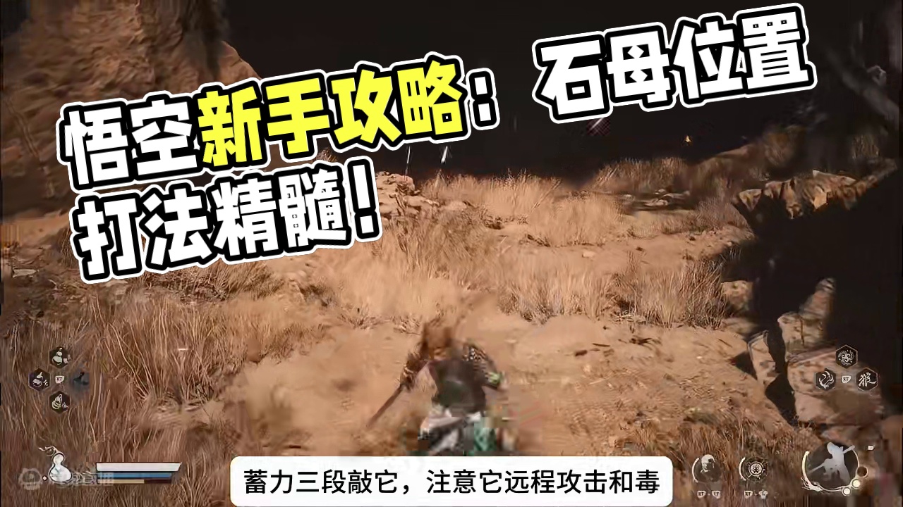黑神话悟空新手攻略25：石母位置分析和打法攻略！石母在哪怎么打？石双双精魄在哪里？ #黑神话悟空 