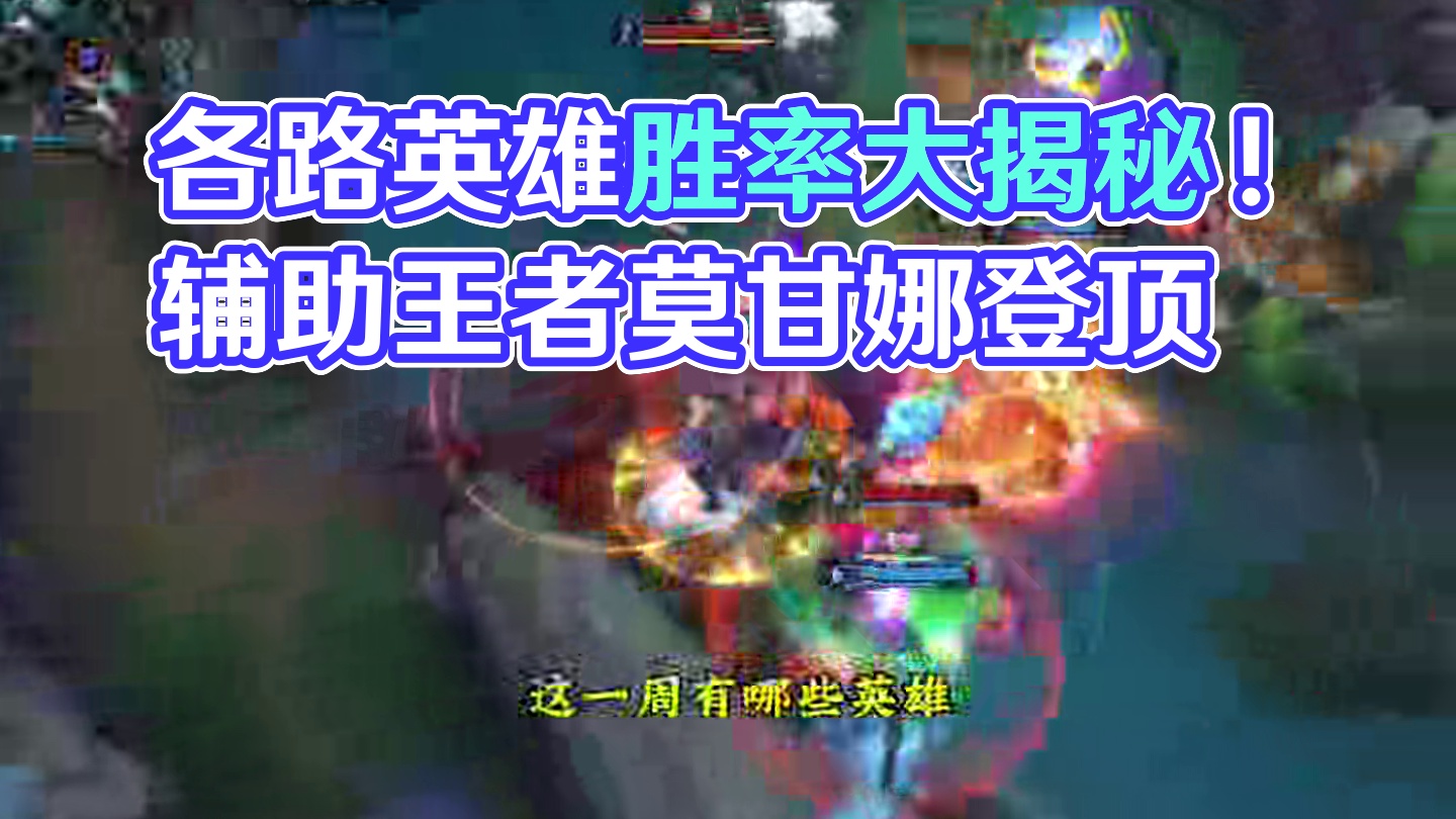 26号最新各路英雄胜率数据来啦！王者辅助莫甘娜登顶第一！ #lol手游进化海克斯峡谷