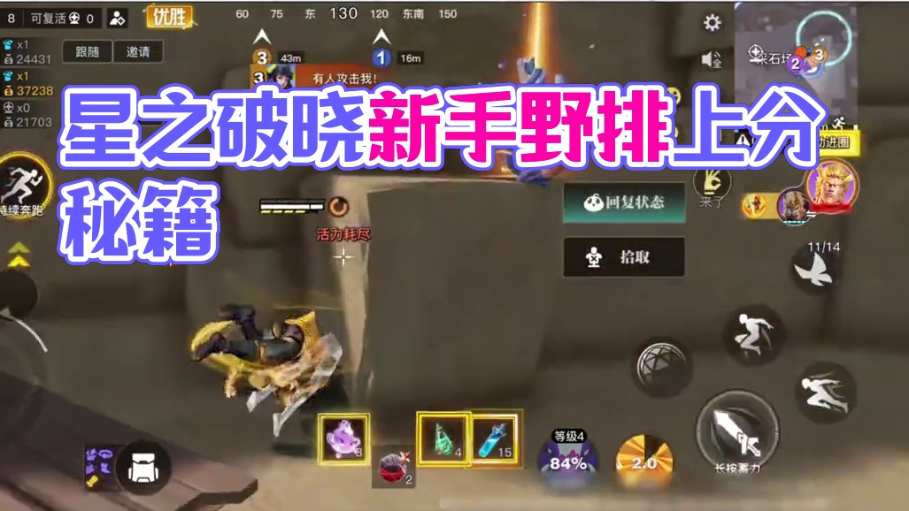 【星之破晓】新手野排必看，一个视频带你快速上分！#星之破晓 #王者吃鸡 #破晓上分指南