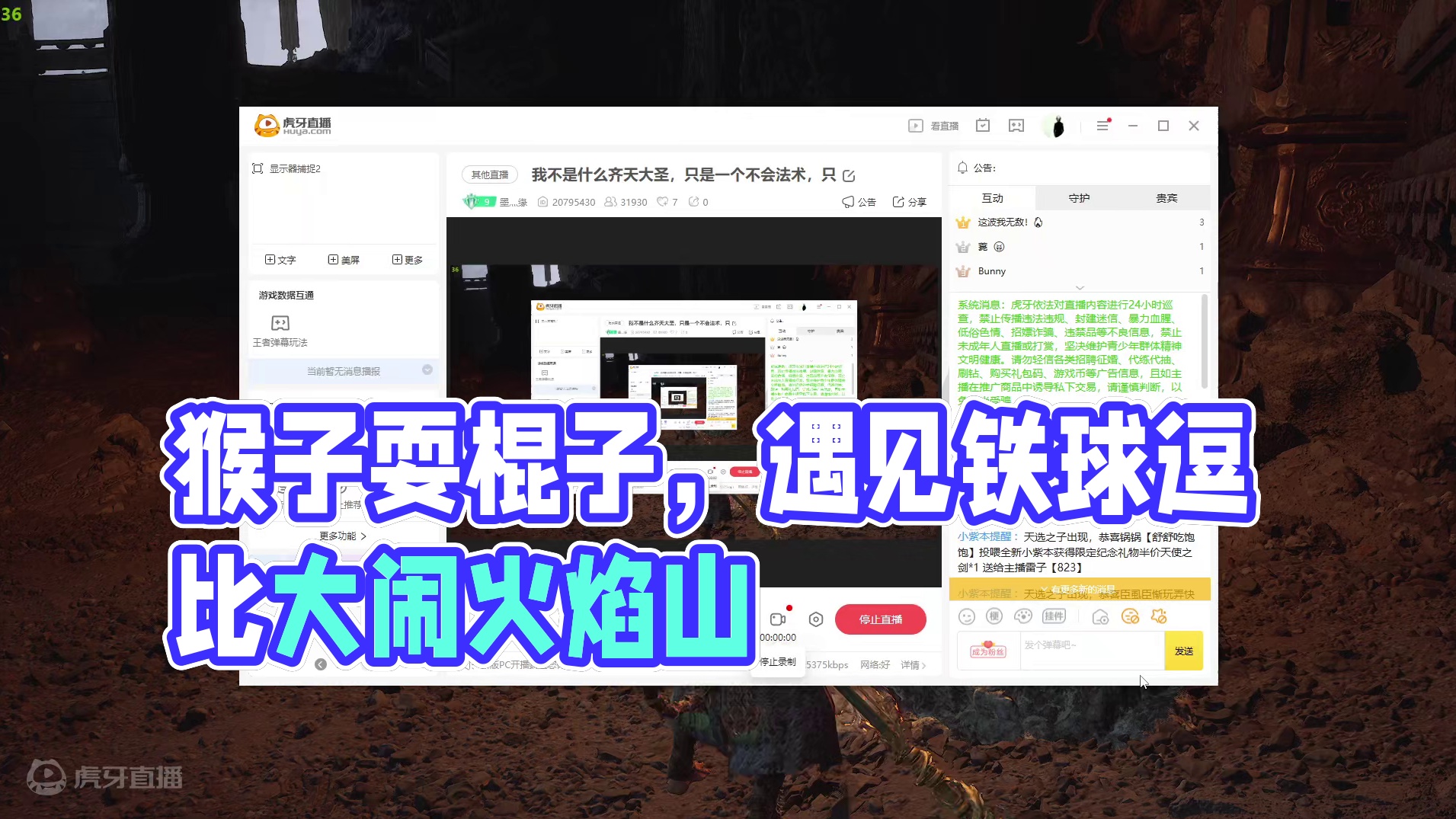 我不是什么齐天大圣，只是一个不会法术只会耍棍子的猴子罢了