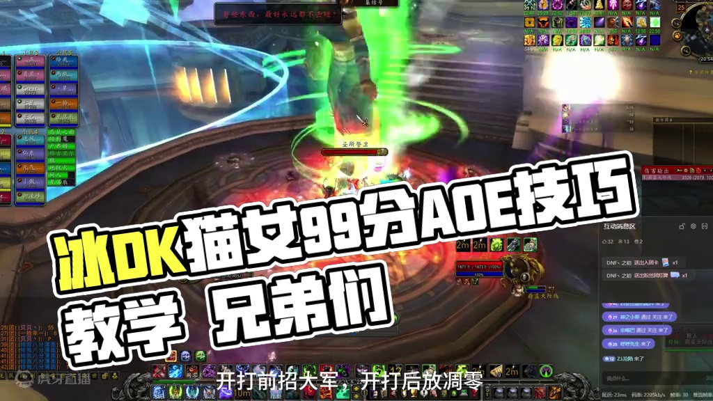 冰DK猫女99分细节教学：前期aoe最为关键 #奥杜尔 #魔兽世界怀旧服 #我们比你们多一个世界 #