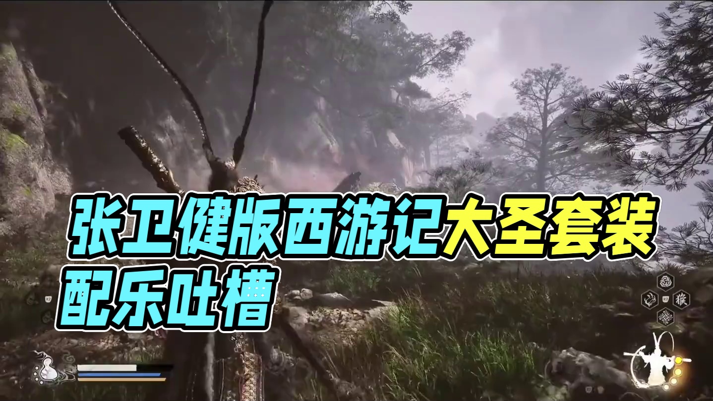 有人和我一样喜欢看张卫健版西游记吗！ 当我拿到大圣套装瞬间就想到这个配乐了！ 太美了 #黑神话悟空评