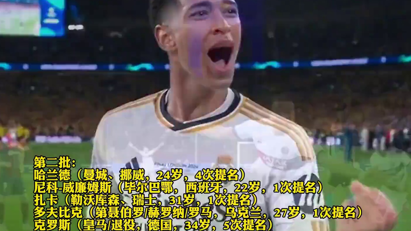 谁能夺魁！金球奖30人候选名单 维尼修斯 贝林厄姆 #姆巴佩 等入围 17岁#亚马尔 在列 梅西与C