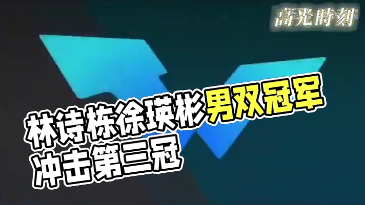 林诗栋徐瑛彬3:0战胜法国组合夺得男双冠军，林诗栋向第三冠发起冲击！