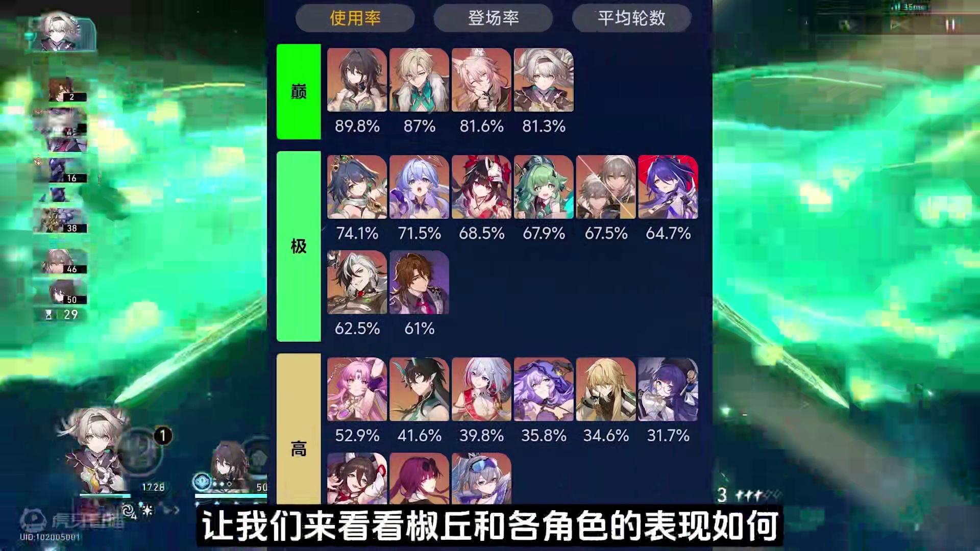 【星穹铁道】流萤逆环境展现绝对实力！2.4新混沌回忆使用率榜单全面解读！椒丘首次登场超乎想象？追击队