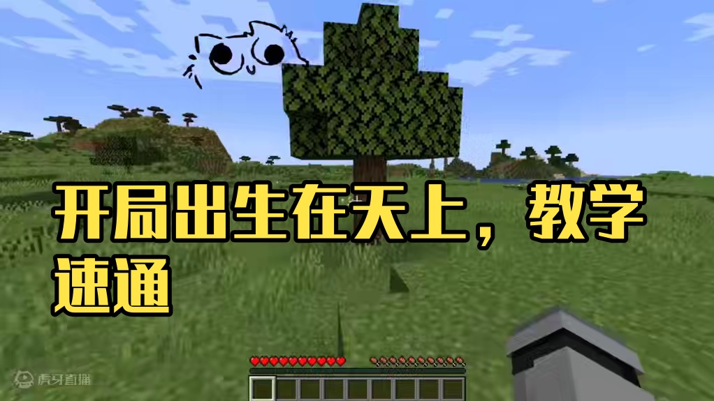 开局出生在天上该怎么办？ #我的世界 #速通