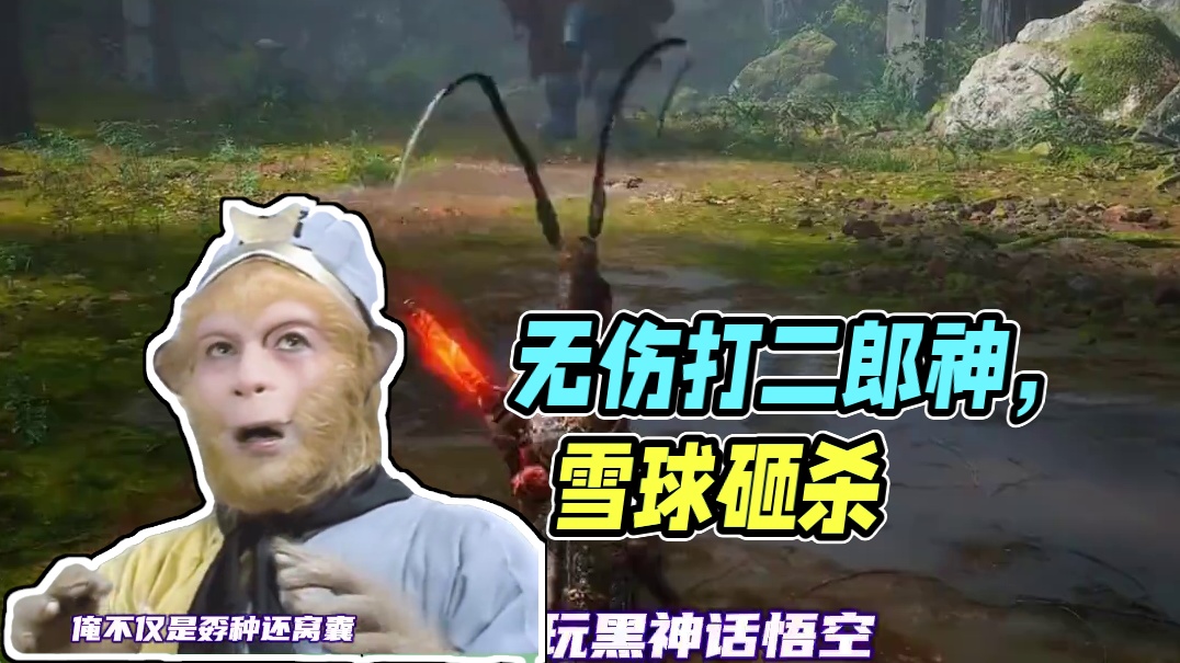 #无伤打二郎神就是有点费雪球  子乔、我知道这很荒谬，但你要相信我，我亲眼看见二郎神被雪球砸死了。#