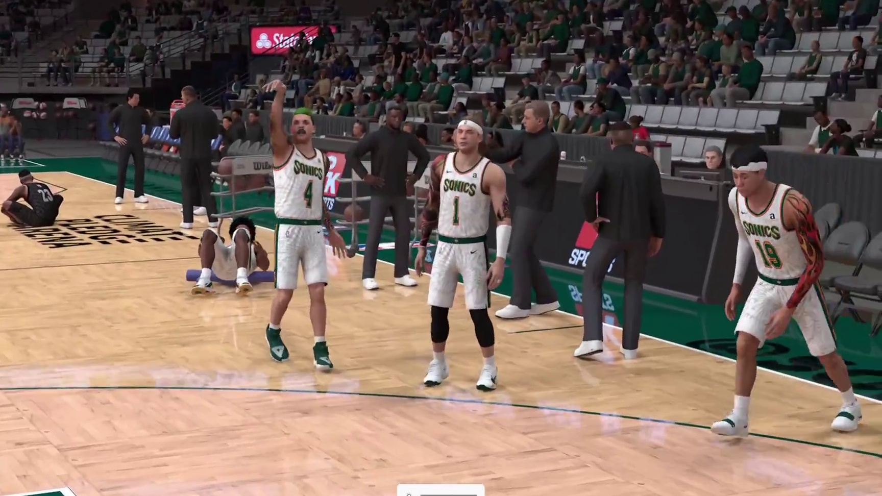 NBA2K25 终极联盟S1赛季-毒蛇vs超音速 43-44 上半场
