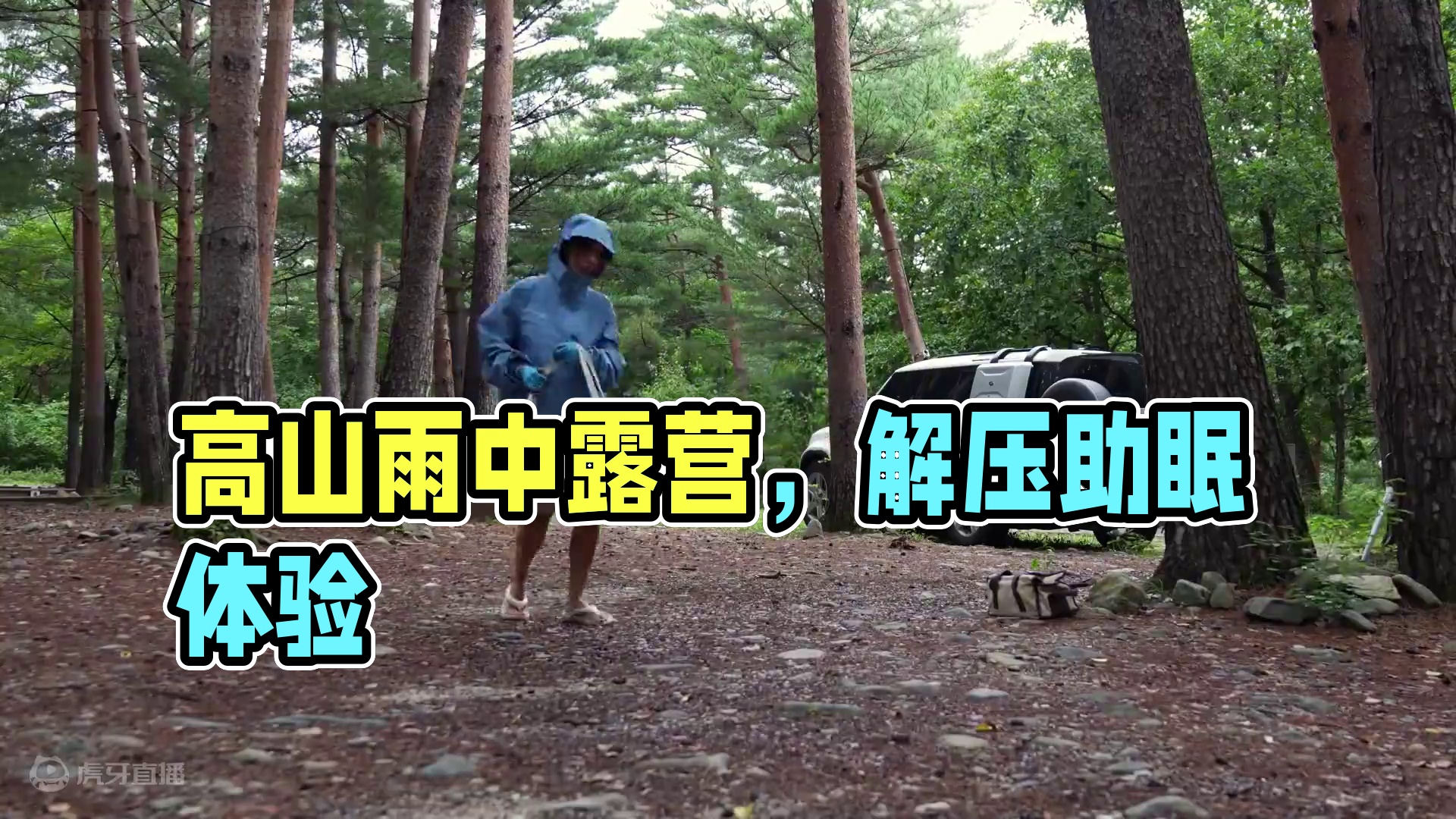 【无限露营】700米高山上的雨中露营 #雨中露营 #露营 #助眠 #解压