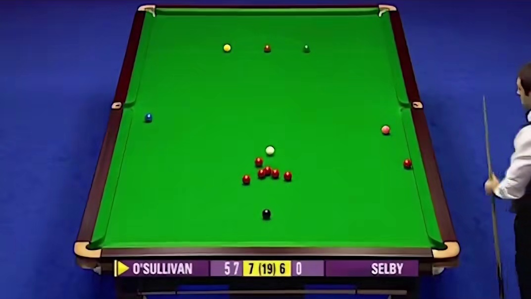 奥沙利文有多嚣张？懒得走路5颗球打同一个袋，塞尔比：我抑郁了#打台球名场面 #台球是一种生活 #台球