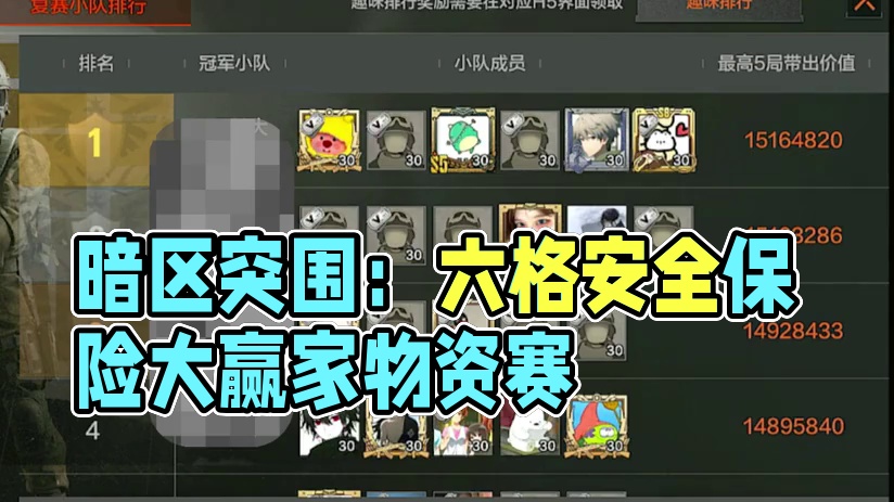 大家都薅到几天的六格暗区保险啊 #回头是暗  #暗区突围