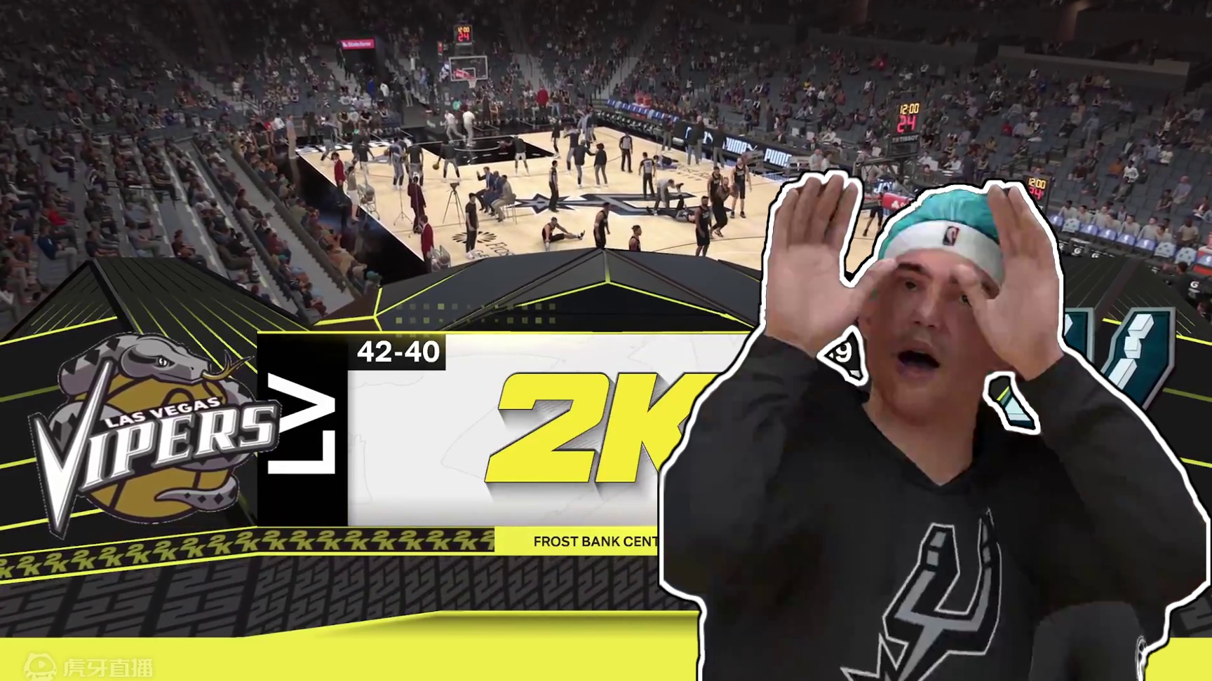 2K25 终极联盟S1赛季-附加赛 毒蛇vs马刺 48-49 上半场