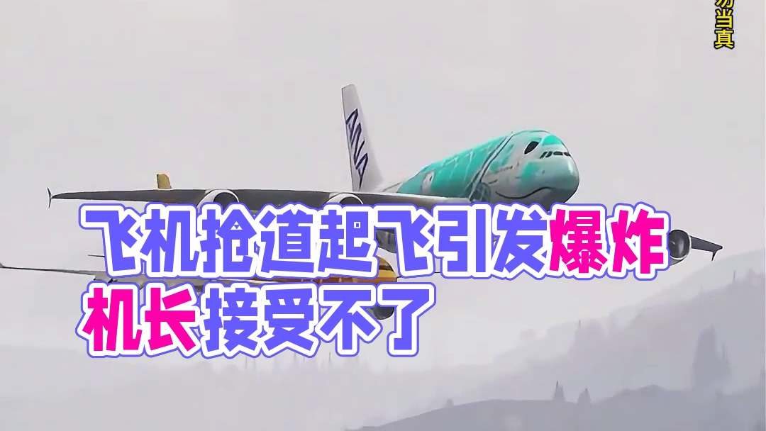 模拟器：两架飞机都要抢道起飞，最后的结果机长接受不了#飞机