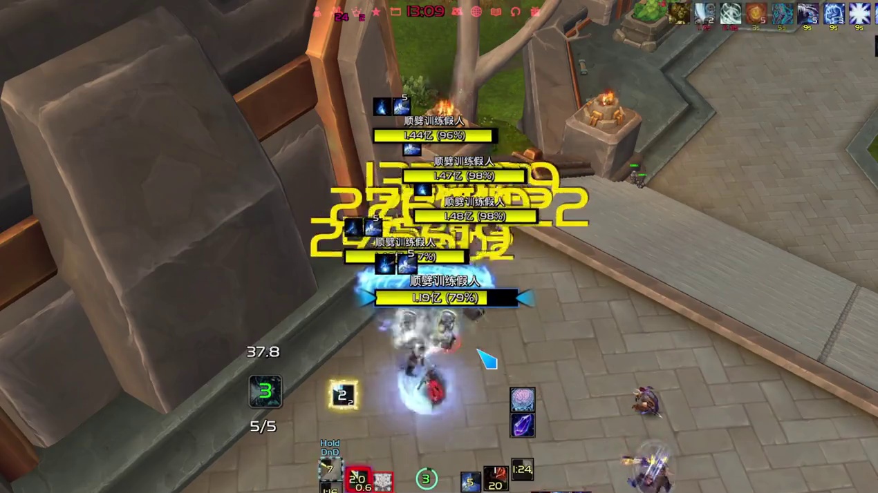 魔兽世界 地心之战 龙喷流冰DK 一键开喷 完美循环 #魔兽世界 #魔兽世界正式服  #魔兽世界勇士