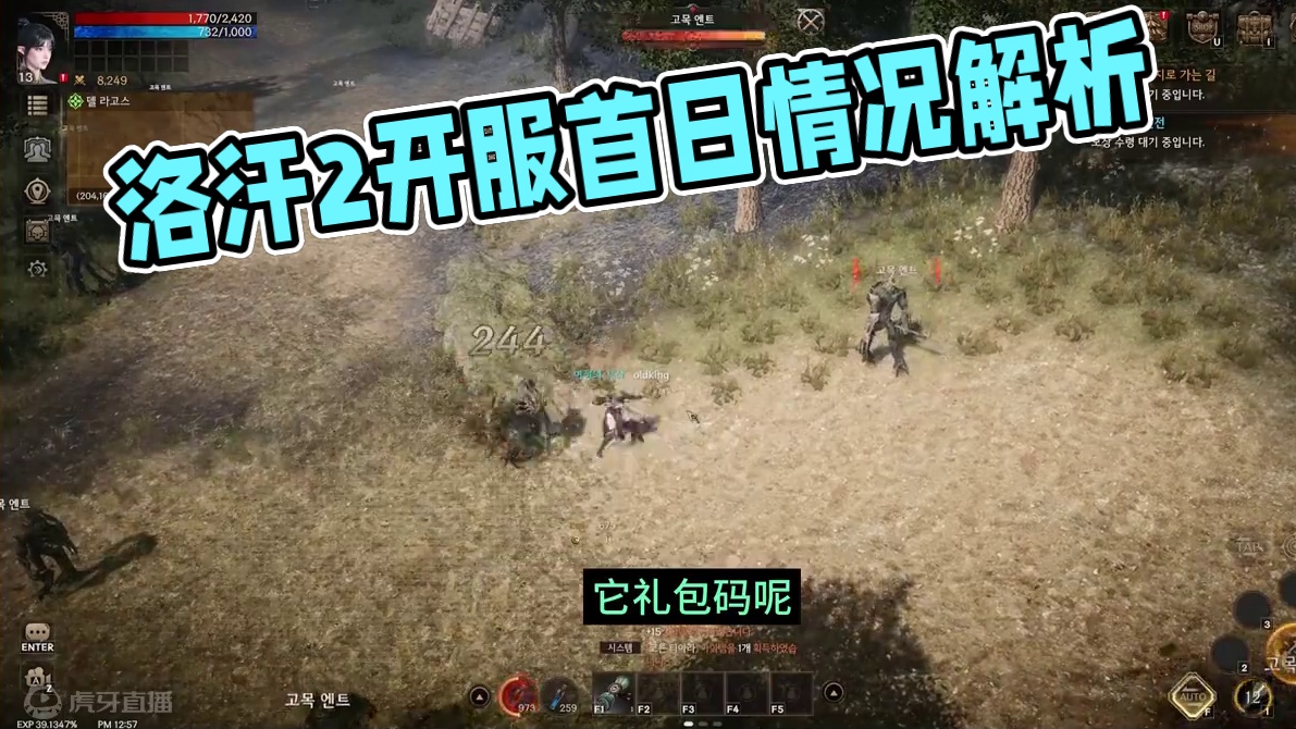 洛汗2 游戏第一天就凉了？开服实际情况测评 礼包码 具体说说怎样挂机和提升#洛汗2 #游戏搬砖