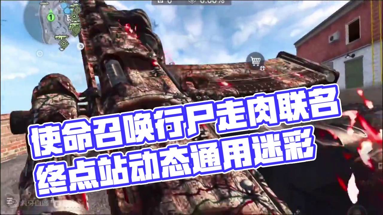 使命召唤行尸走肉联名终点站动态通用迷彩，端游手游效果展示#使命召唤战区手游 #cod20