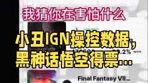 小丑IGN修改2024年度排名，黑神话悟空90%得票率被改到70%！得票率正在快速下降，后台操纵数据