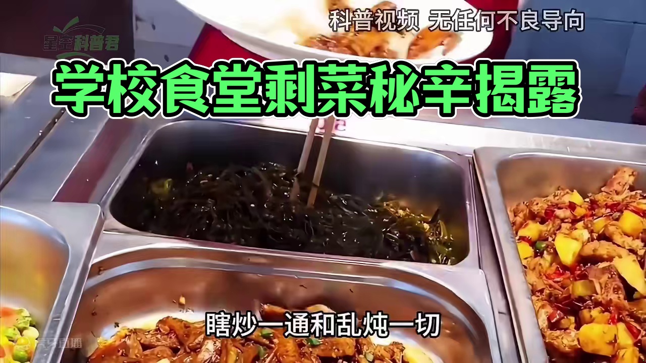 学校食堂剩菜都会倒掉，为何不肯给学生多盛点？食堂阿姨道出实情！