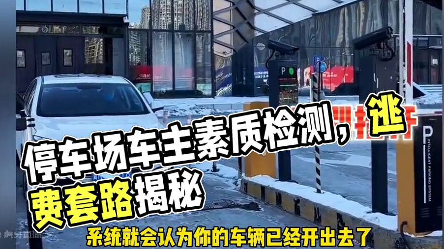 没想到停车场也变成了车主们的素质检测器！#停车 #逃费 #汽车