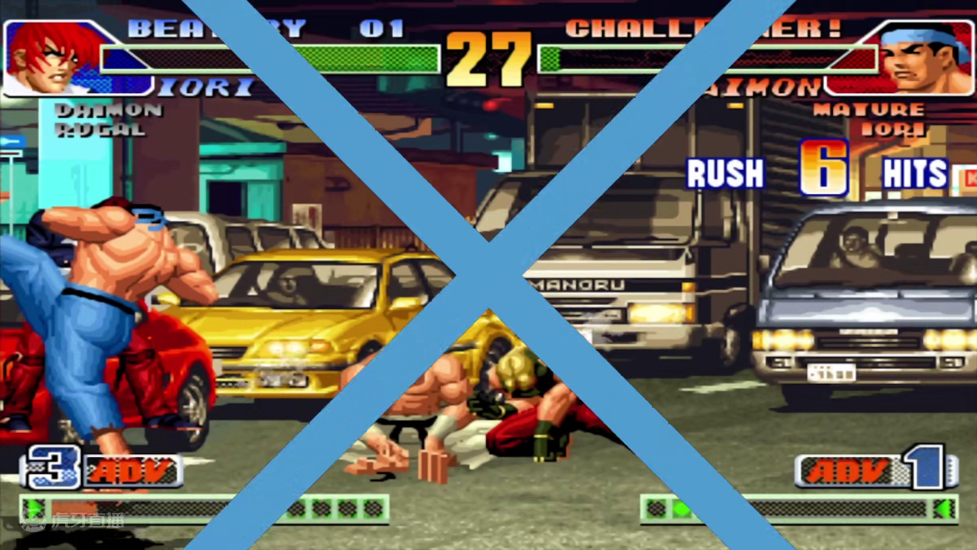 拳皇98c：用大门穿三大门月？8神月迫于无奈还是拿出暴走八神