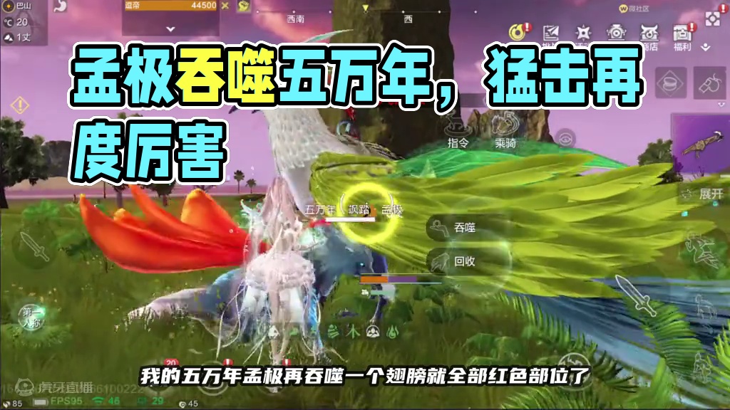 给孟极吞噬五万年翅膀后，感觉山海想毕业真的遥遥无期啊