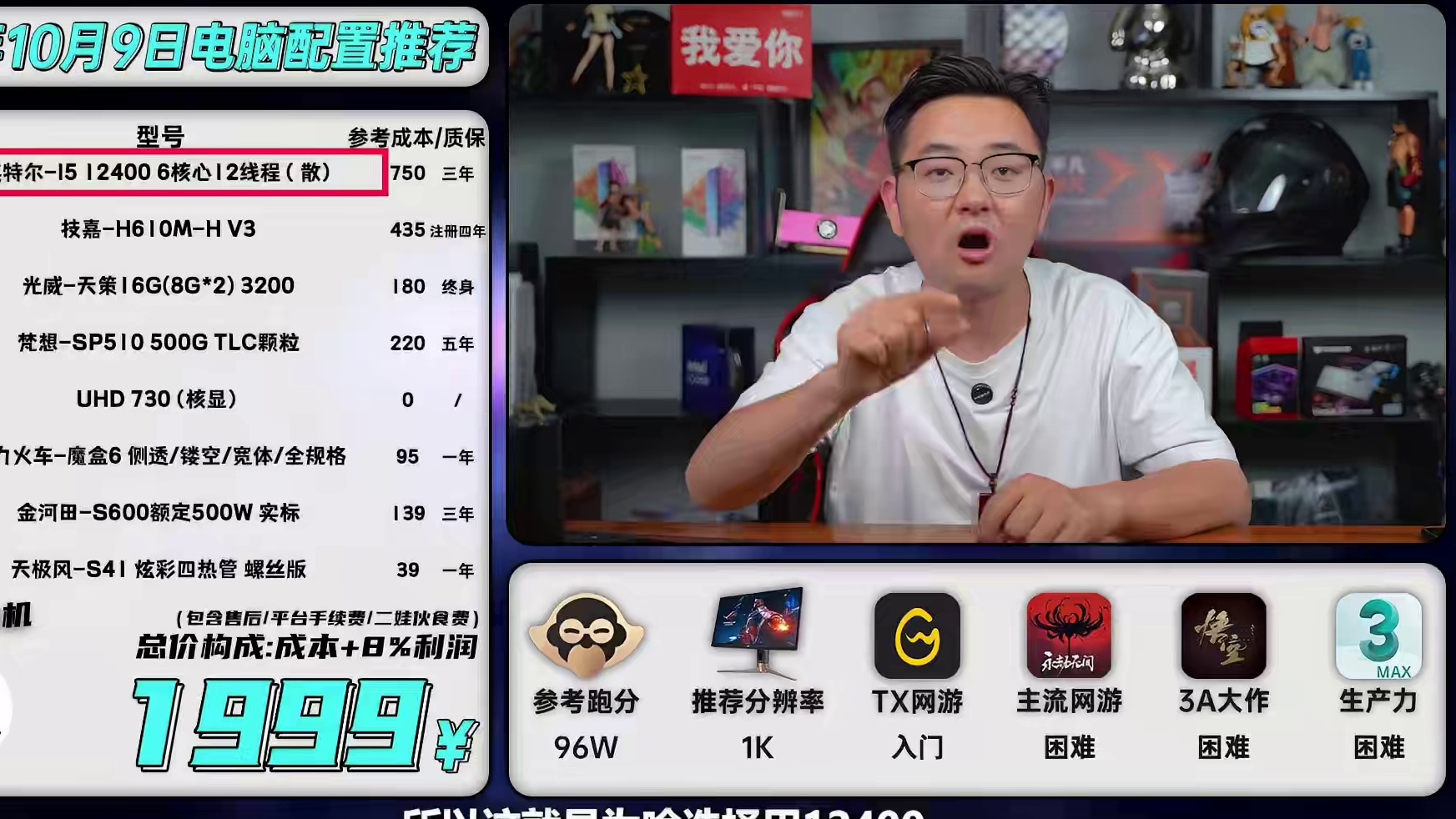 2千以内的全新电脑主机怎么配？ #电脑 #组装电脑 #DIY电脑 #电脑配置推荐