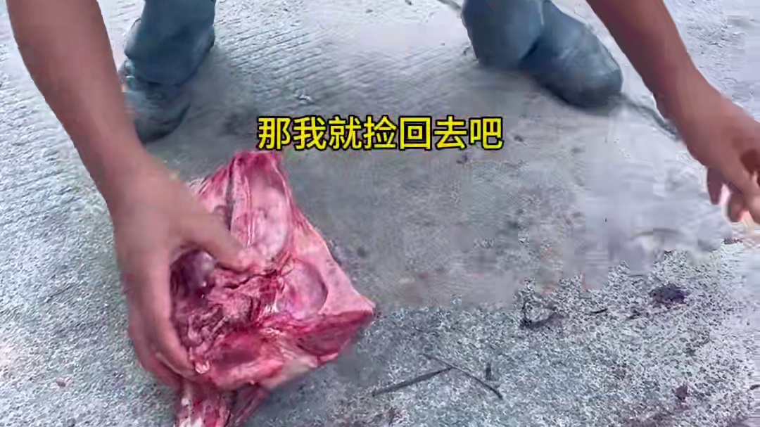 别人嫌弃的猪头骨 今天我捡回来让小敏做一道网上很火的麻辣猪头骨#农村美食 #农村生活 #乡村味道 #