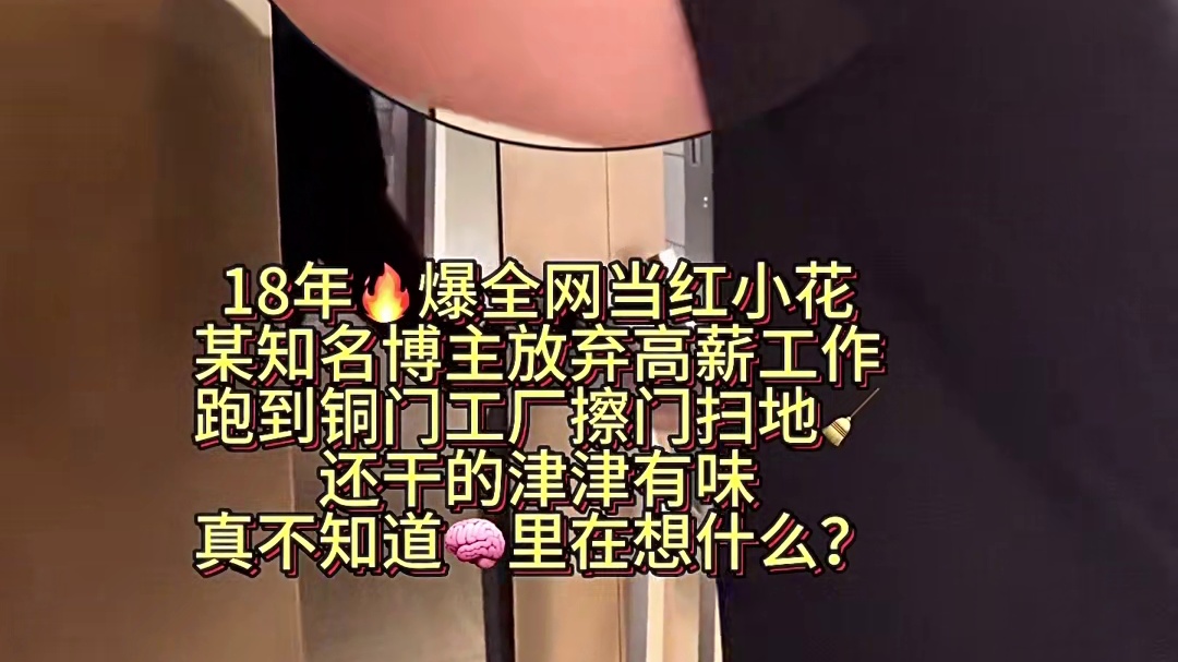 高薪博主沦落扫地工人