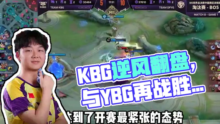 决胜巅峰M6中国赛区资格赛淘汰赛Day4，KBG上演惊心动魄让二追三，将与YBG在下一场胜者组比赛再