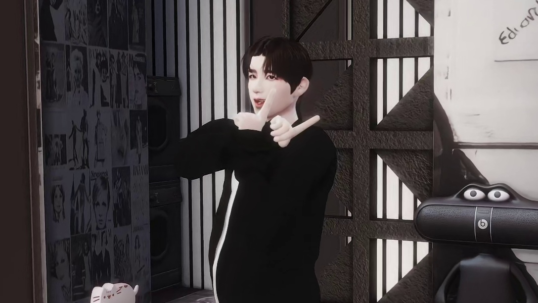 模拟人生4黑白系房屋