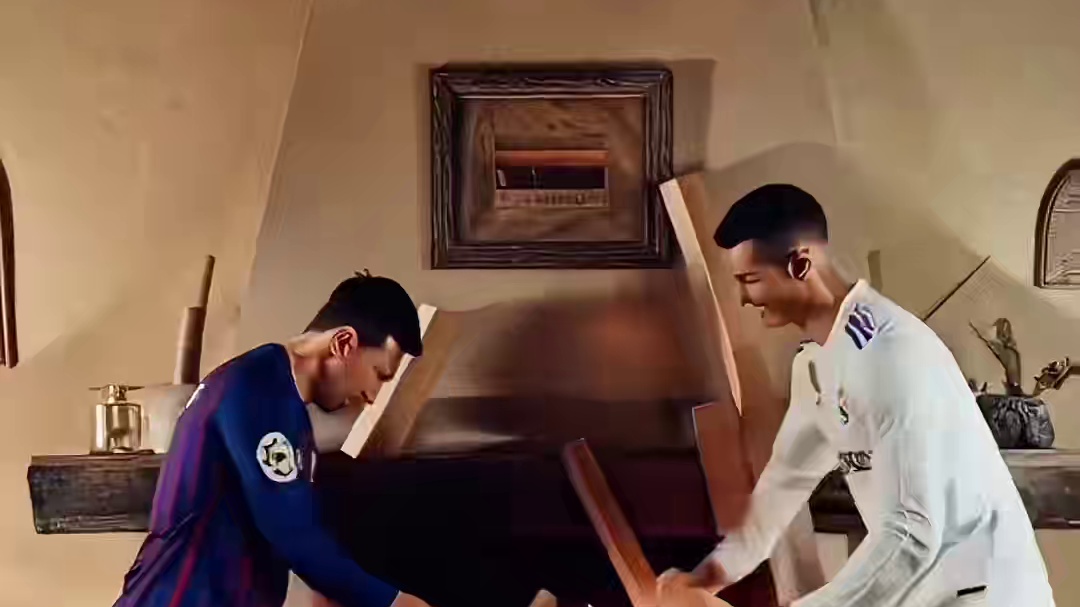 梅西C罗退役日常 #c罗 #梅西 #搞笑足球