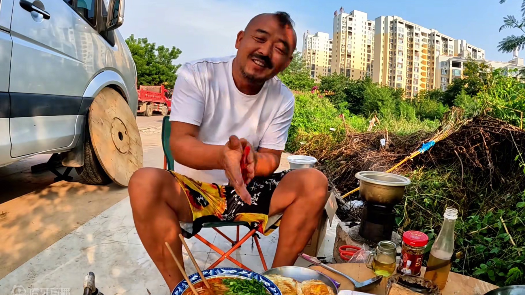 沙和尚因为胡子很受打击，没想到会这样，看看和尚怎么说#户外美食