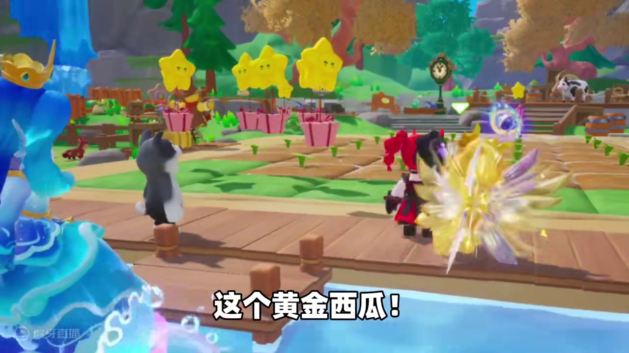 元梦之星：偶遇许愿河神！他居然想要惩罚我？ #元梦之星 #元梦之星星语星愿赛季 #寻找星宝小精灵 #