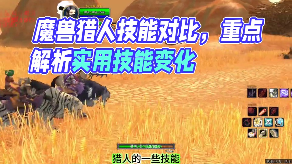 #魔兽世界怀旧服 #硬核一命模式  对比80版本
60版本猎人技能变化须知。#游戏解说