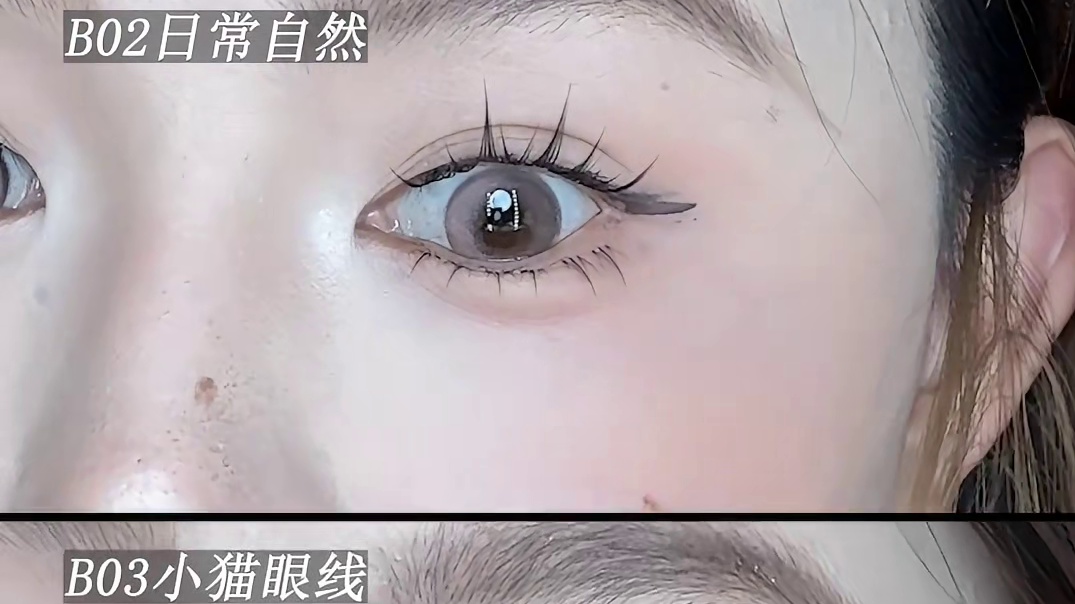 当手残党遇上眼线印章，对称又好看的眼线就这么水灵灵的画出来了！#眼线印章#眼线