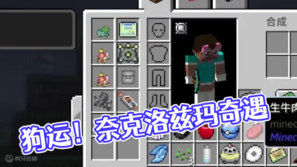 狗运！一发入魂奈克洛兹玛？！！EP1 #我的世界 #神奇宝贝