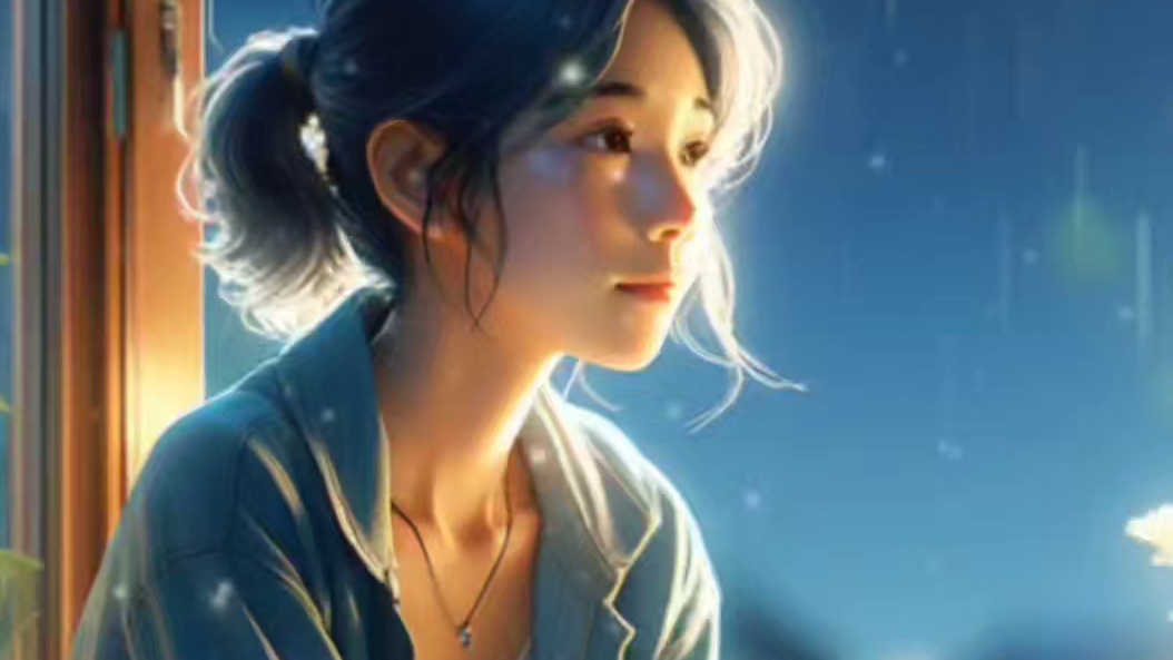 《回乡偶书》2，唐·贺知章。
离别家乡岁月多，
近来人事半消磨。
惟有门前镜湖水，
春风不改旧时波。