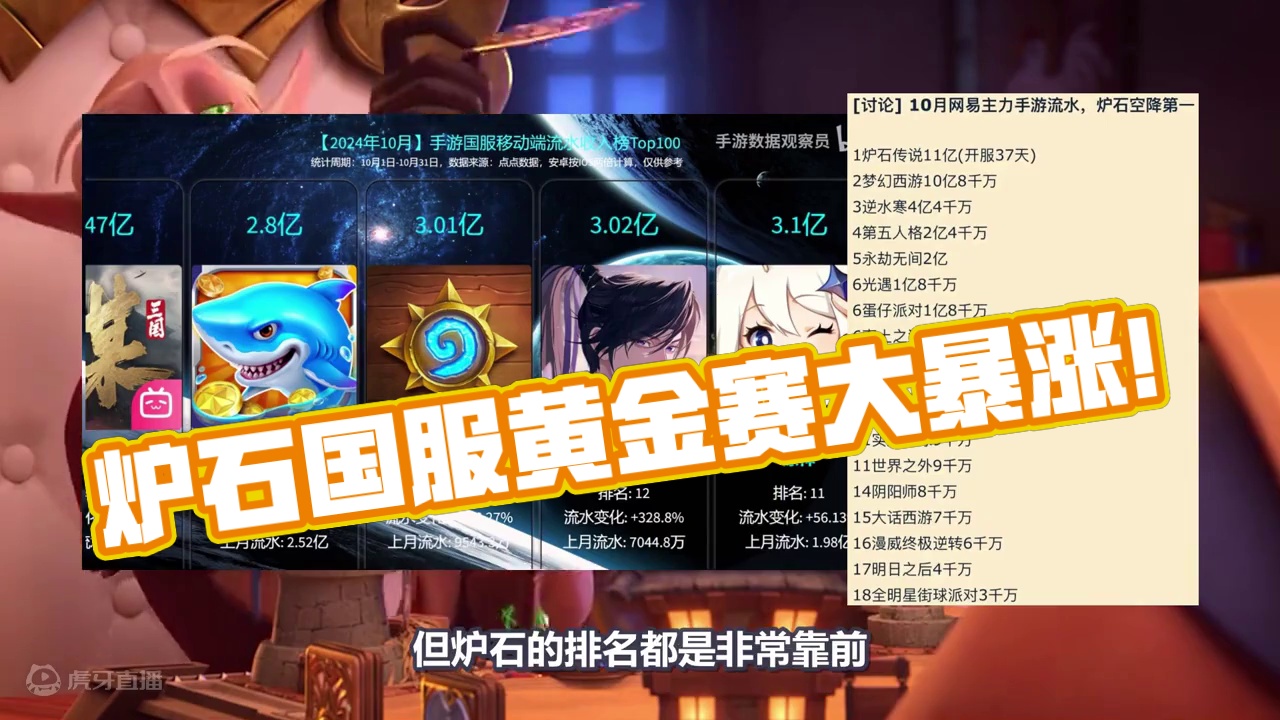 流水大暴涨！黄金赛火爆！炉石国服再创巅峰！ #炉石传说 #炉石传说国服 #炉石国服 #卡牌游戏