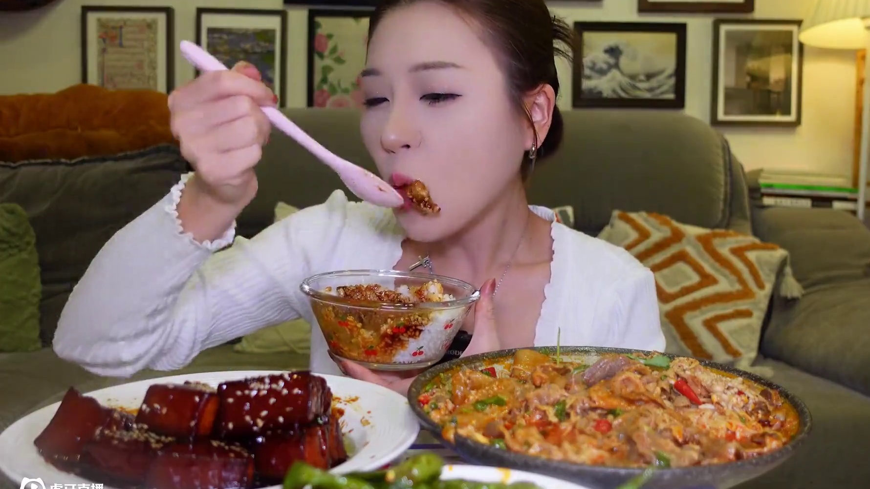 自己做的红烧肉、麻酱肥牛宽粉，真真给钱都不换，我是做饭小天才呀嘿嘿！#红烧肉 #麻酱肥牛宽粉 #家常