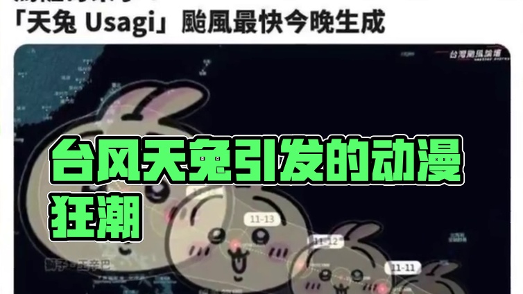 “不敢想象这个台风得有多吵！” #二次元 ##乌萨奇 #台风 #chiikawa