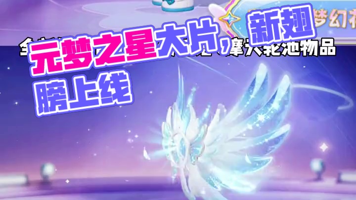 新翅膀来啦、梦幻花羽！与摩天轮同池！#元梦之星 #元梦之星星语星愿赛季 #元梦之星翅膀 #元梦之星梦