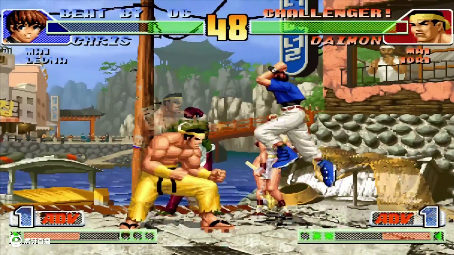 拳皇98c：8神月不愧是昔日国服第一，强如UP竟被打出恐门症