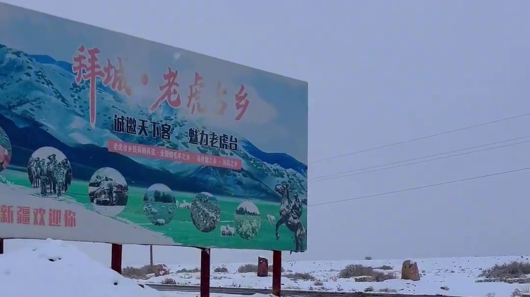 2024年11月16日 新疆拜城老虎台迎来了入冬以来的第二场大雪#新疆 #一场大雪美如画