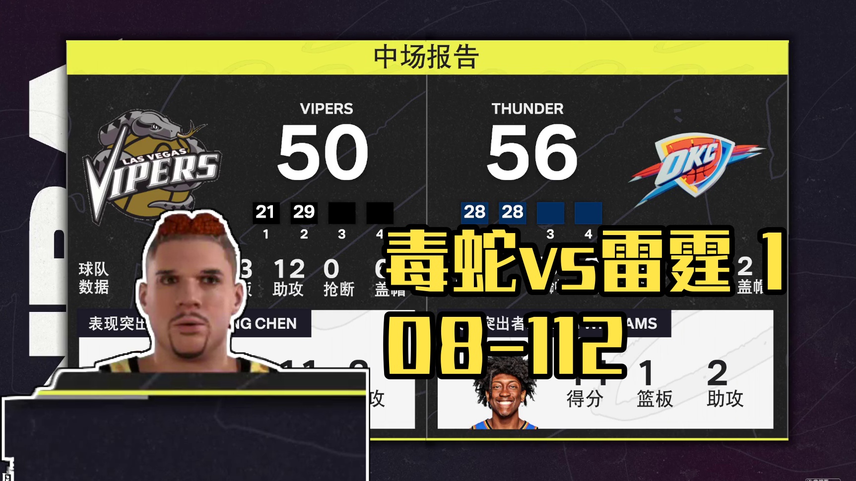 S4赛季-常规赛揭幕周 毒蛇vs雷霆 108-112