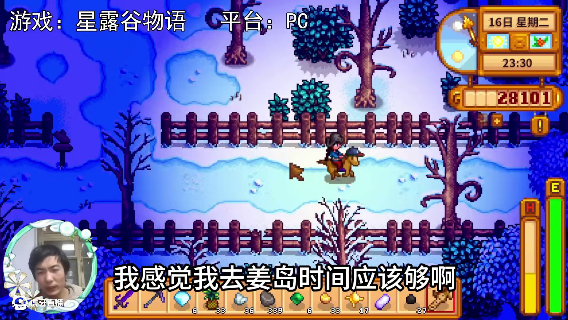 【星露谷物语】半夜去到姜岛