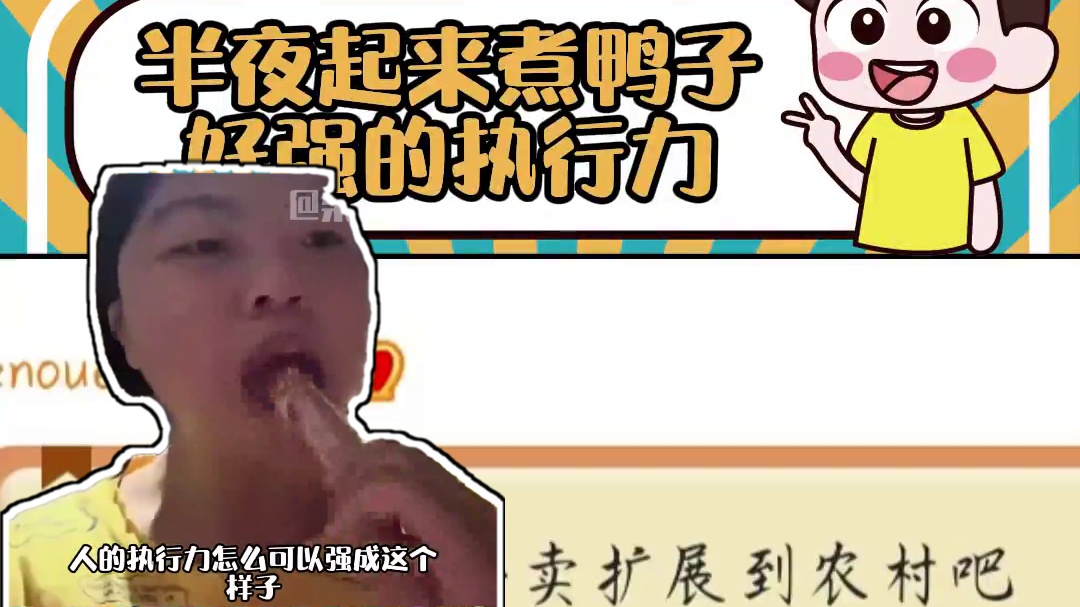 鸭子：晚安不了一点#万万没想到 #鸭子 #执行力