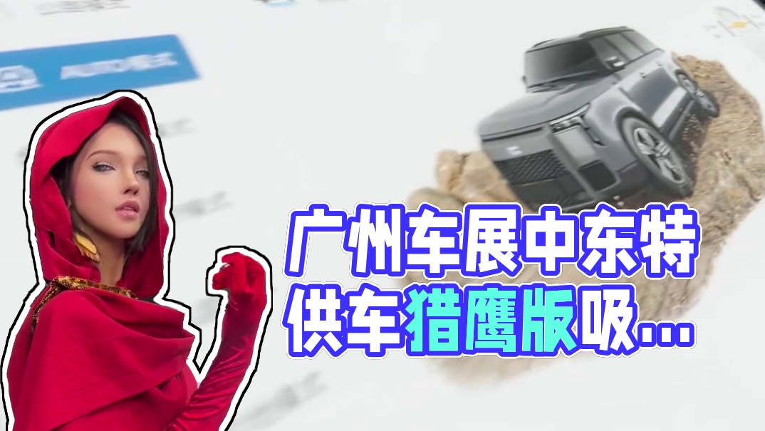 广州车展惊现中东特供车，疯狂拿捏中东土豪#极石01猎鹰限定版 #广州车展 #极石汽车 #全地形豪华S